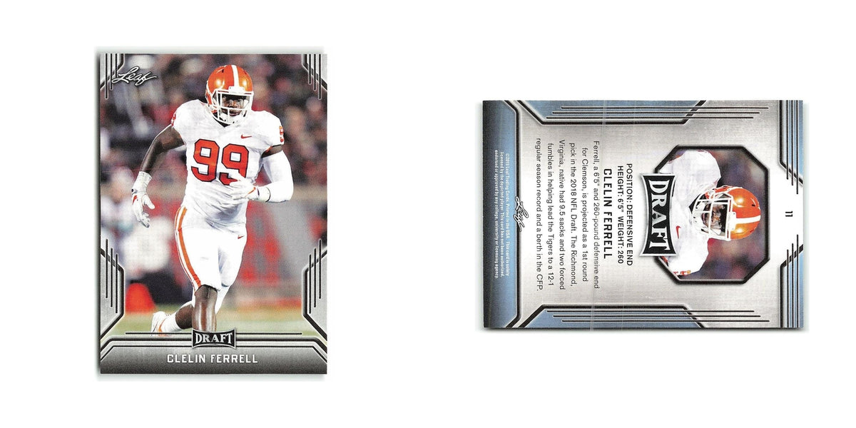 Clelin Ferrell 2019 Leaf Draft #11 Clemson Tigers Football Card NM