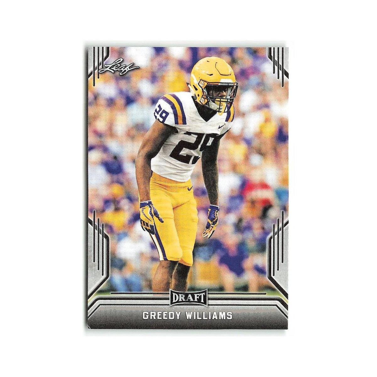 Greedy Williams 2019 Leaf Draft #32 LSU Tigers Football Card NM