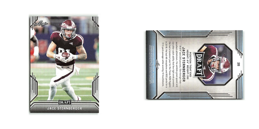 Jace Sternberger 2019 Leaf Draft #35 Texas A&M Aggies Football Card NM