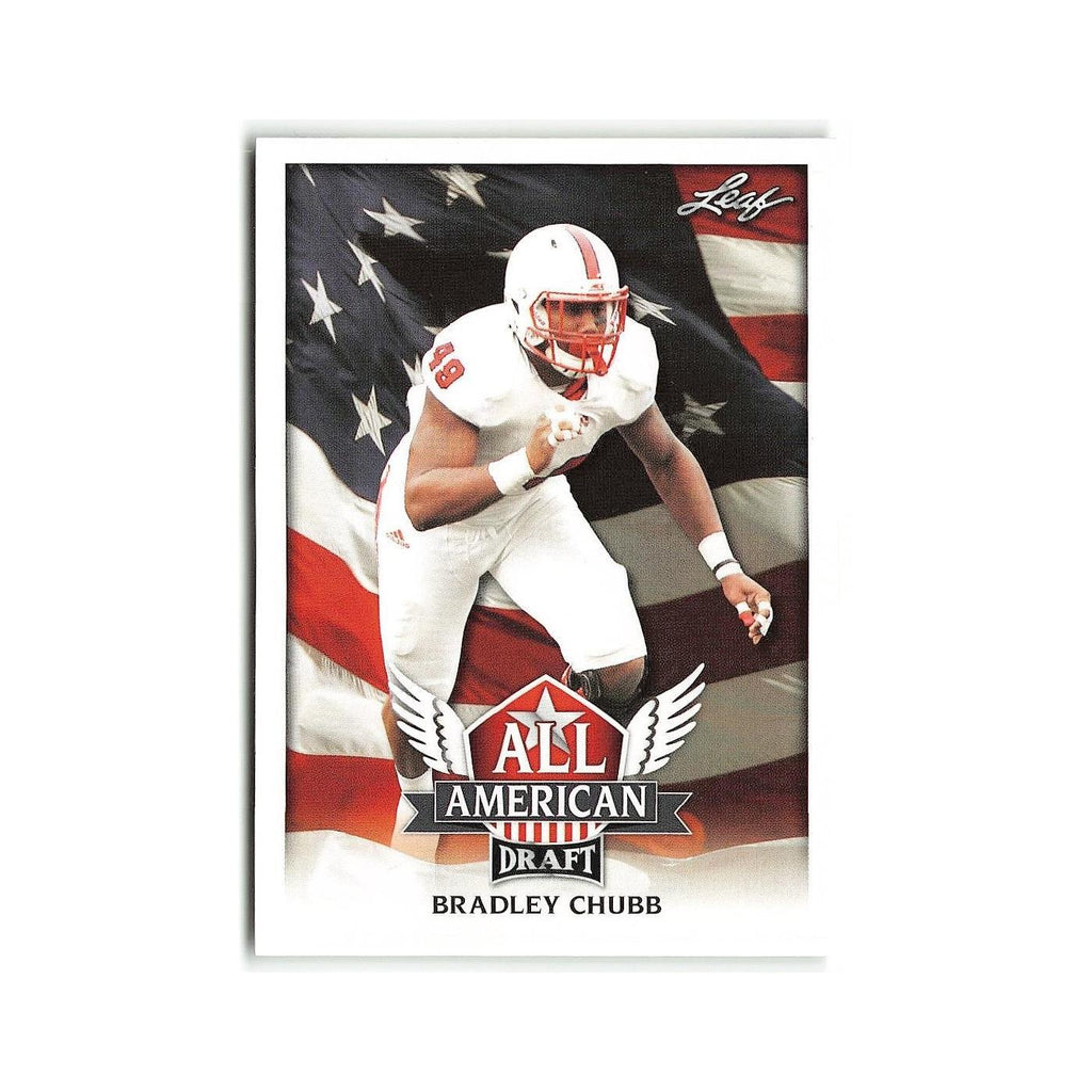 Bradley Chubb 2018 Leaf Draft All American #AA-03 NC State Wolfpack NM