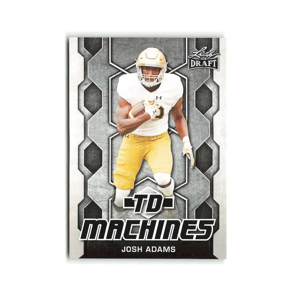 Josh Adams 2018 Leaf Draft TD Machines #TD-09 Notre Dame Fighting Irish NM