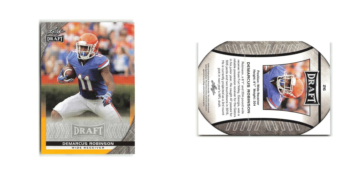 Demarcus Robinson 2016 Leaf Draft Gold #26 Florida Gators Football Card NM