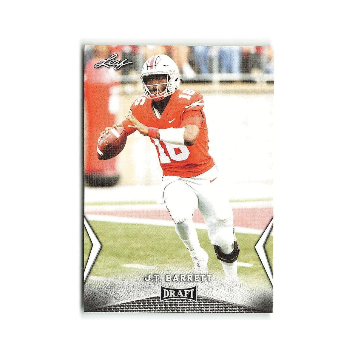 J.T. Barrett 2018 Leaf Draft #26 Ohio State Buckeyes Football Card NM