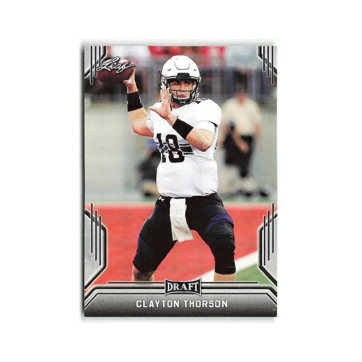 Clayton Thorson 2019 Leaf Draft #10 Northwestern Wildcats Football Card NM
