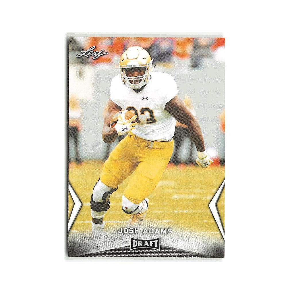 Josh Adams 2018 Leaf Draft #30 Notre Dame Fighting Irish Football Card NM