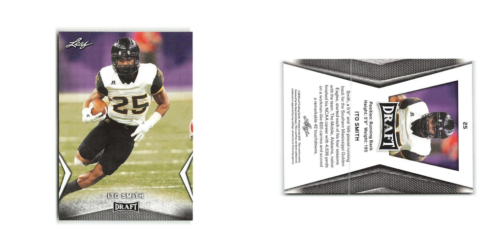 Ito Smith 2018 Leaf Draft #25 Southern Miss Golden Eagles Football Card NM