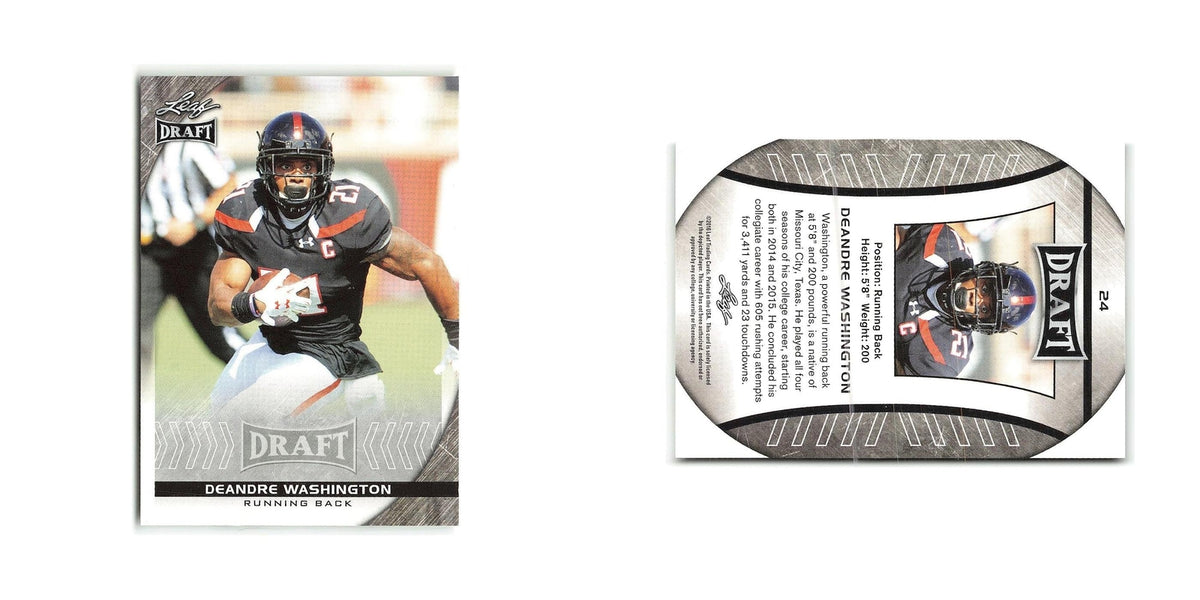DeAndre Washington 2016 Leaf Draft #24 Texas Tech Red Raiders Football Card NM