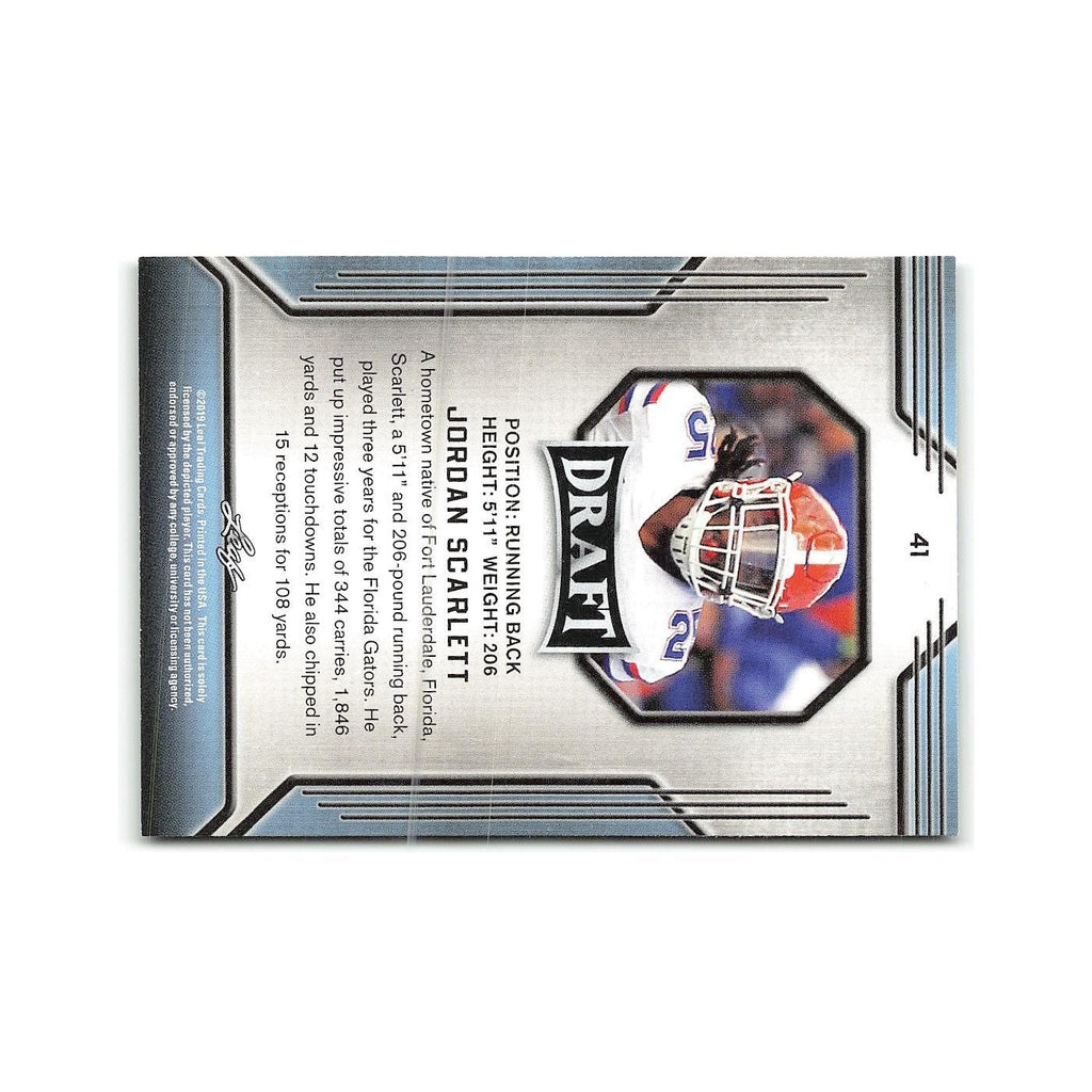 Jordan Scarlett 2019 Leaf Draft #41 Florida Gators Football Card NM