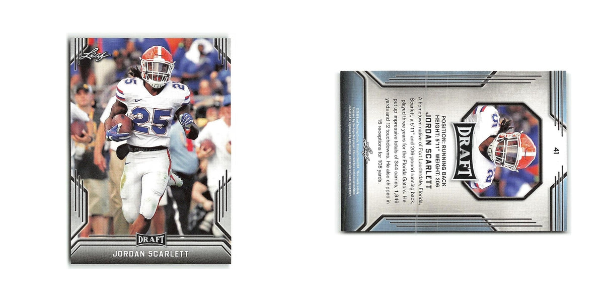 Jordan Scarlett 2019 Leaf Draft #41 Florida Gators Football Card NM