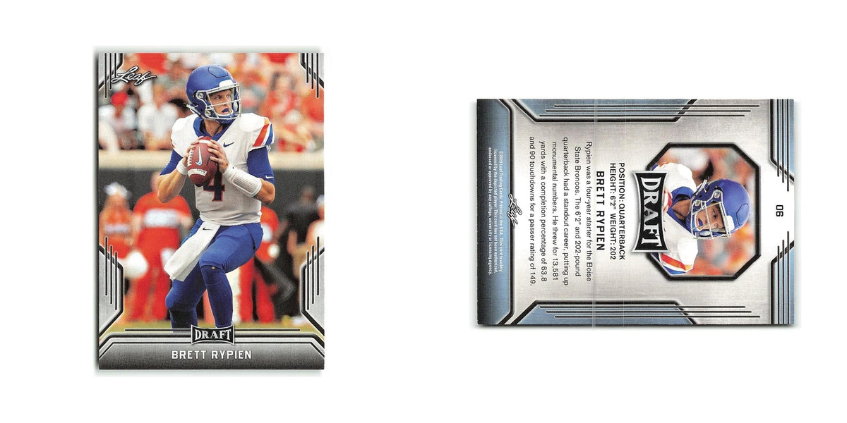 Brett Rypien 2019 Leaf Draft #6 Boise State Broncos Football Card NM