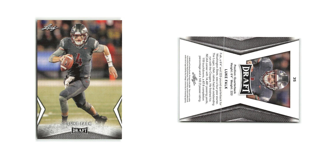 Luke Falk 2018 Leaf Draft #35 WSU Cougars Football Card NM