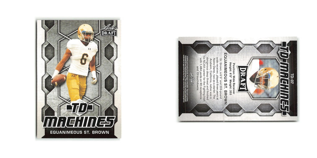 Equanimeous St. Brown 2018 Leaf Draft TD Machines #TD-07 NM