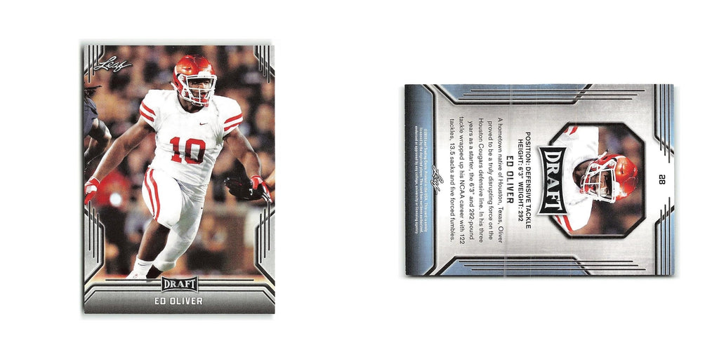 Ed Oliver 2019 Leaf Draft #28 Houston Cougars Football Card NM