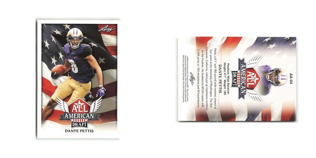 Dante Pettis 2018 Leaf Draft All American #AA-04 Washington Huskies NM