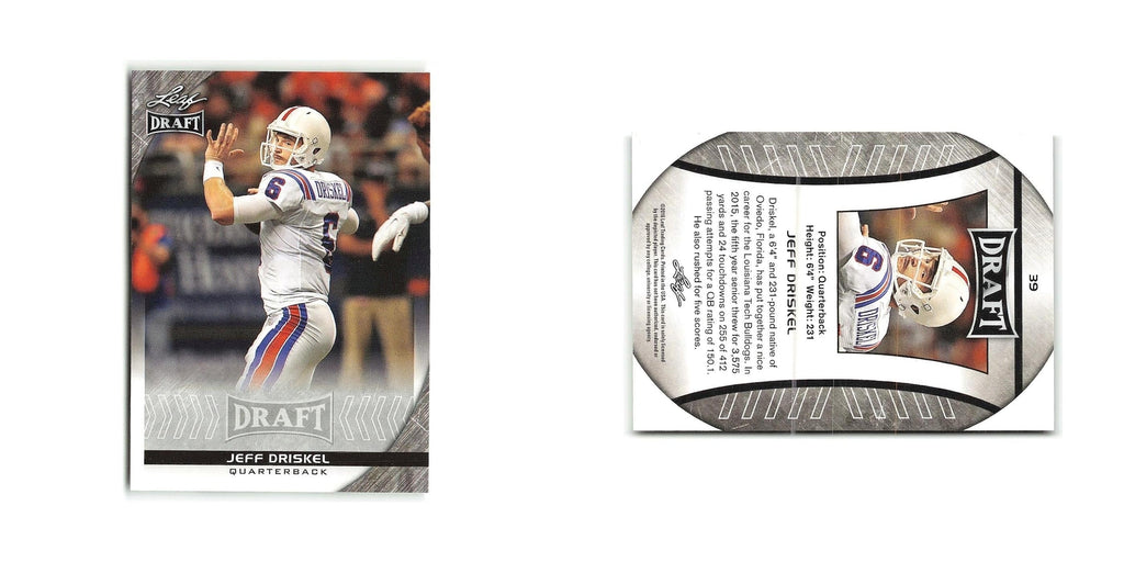 Jeff Driskel 2016 Leaf Draft #39 Louisiana Tech Bulldogs Football Card NM