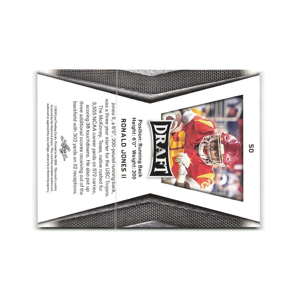 Ronald Jones II 2018 Leaf Draft #50 USC Trojans Football Card NM
