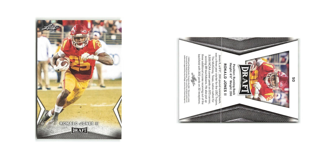 Ronald Jones II 2018 Leaf Draft #50 USC Trojans Football Card NM