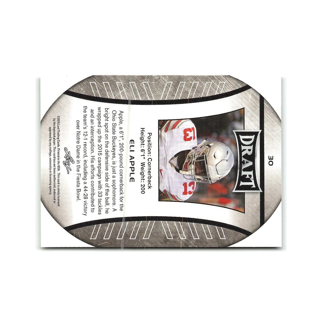 Eli Apple 2016 Leaf Draft #30 Ohio State Buckeyes Football Card NM