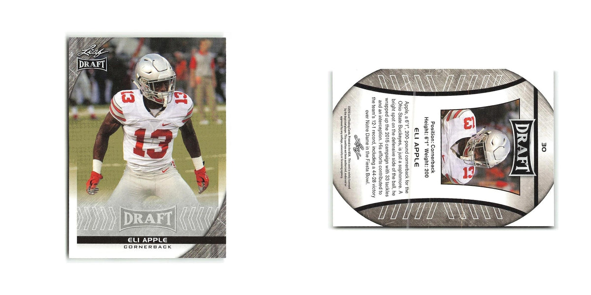 Eli Apple 2016 Leaf Draft #30 Ohio State Buckeyes Football Card NM