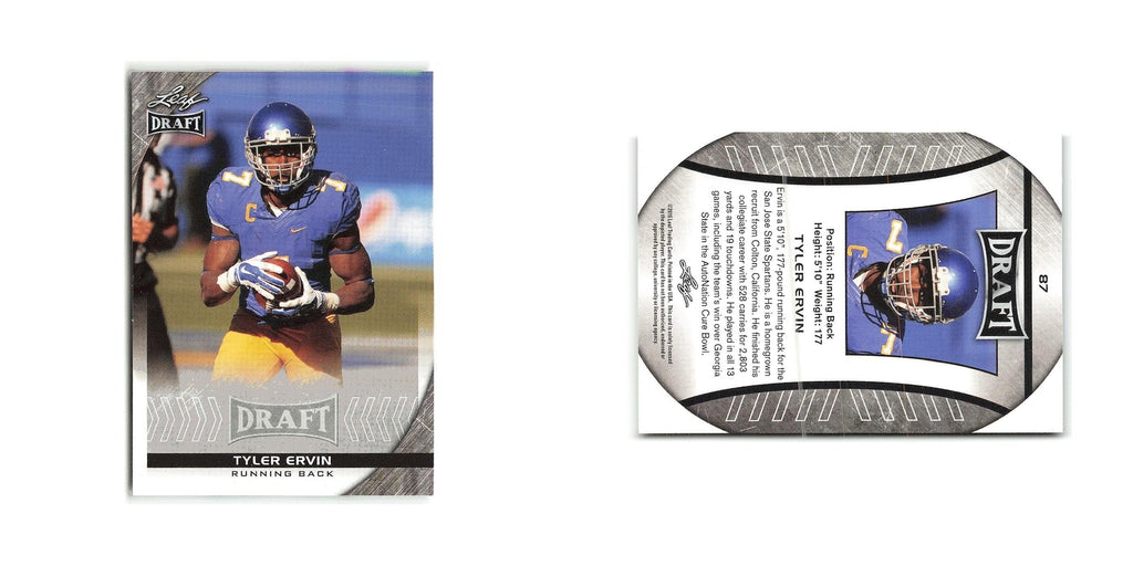 Tyler Ervin 2016 Leaf Draft #87 San Jose State Spartans Football Card NM