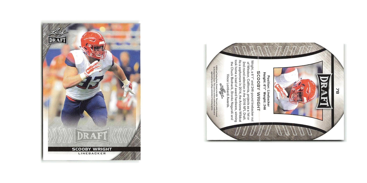 Scooby Wright 2016 Leaf Draft #78 Arizona Wildcats Football Card NM