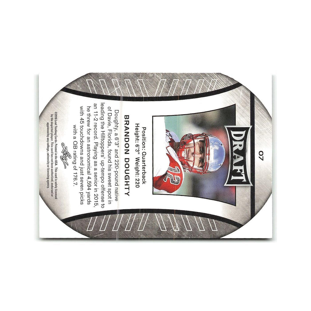 Brandon Doughty 2016 Leaf Draft #7 Western Kentucky Hilltoppers Football Card NM