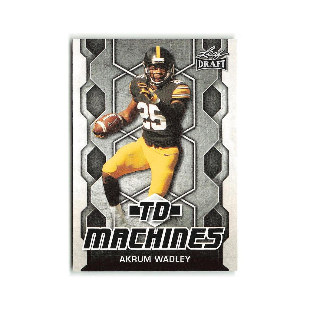 Akrum Wadley 2018 Leaf Draft TD Machines #TD-01 Iowa Hawkeyes Football Card NM