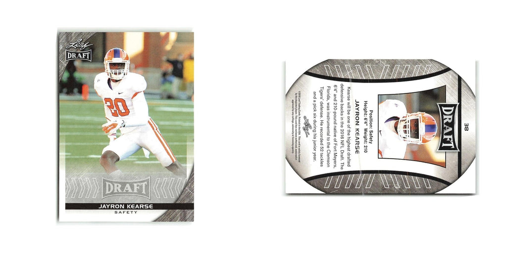 Jayron Kearse 2016 Leaf Draft #38 Clemson Tigers Football Card NM
