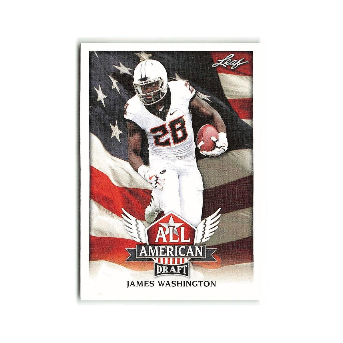 James Washington 2018 Leaf Draft All American #AA-06 Oklahoma State Cowboys NM