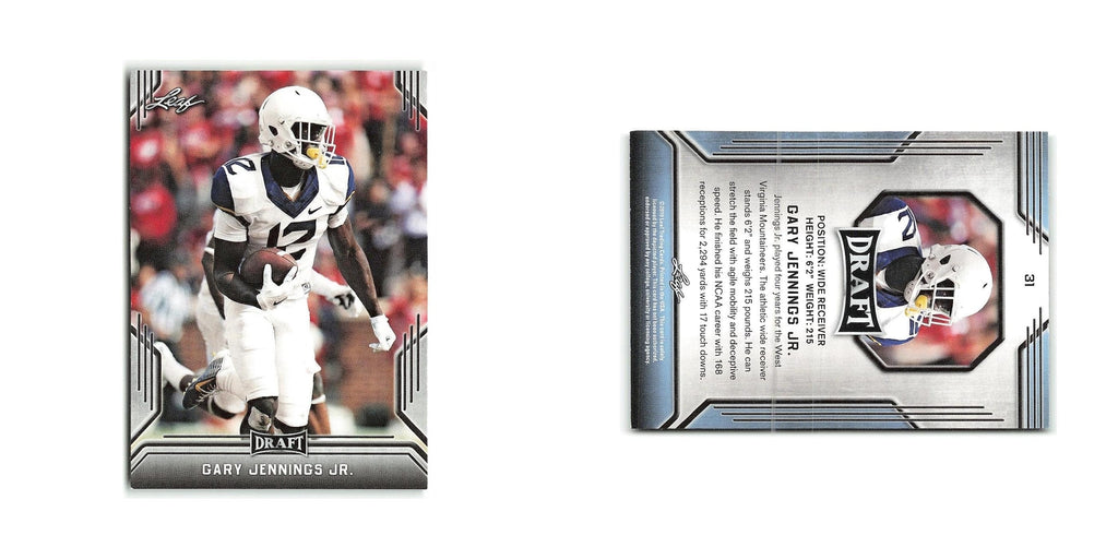 Gary Jennings Jr. 2019 Leaf Draft #31 West Virginia Mountaineers NM