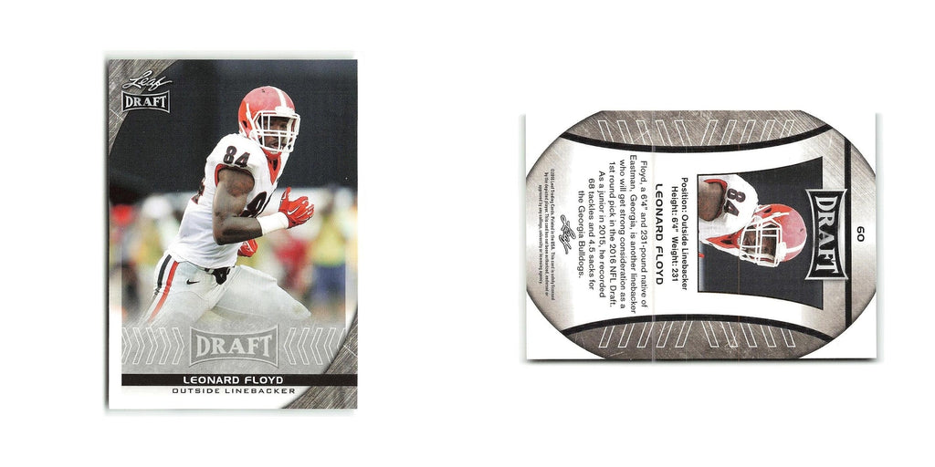 Leonard Floyd 2016 Leaf Draft #60 Georgia Bulldogs Football Card NM
