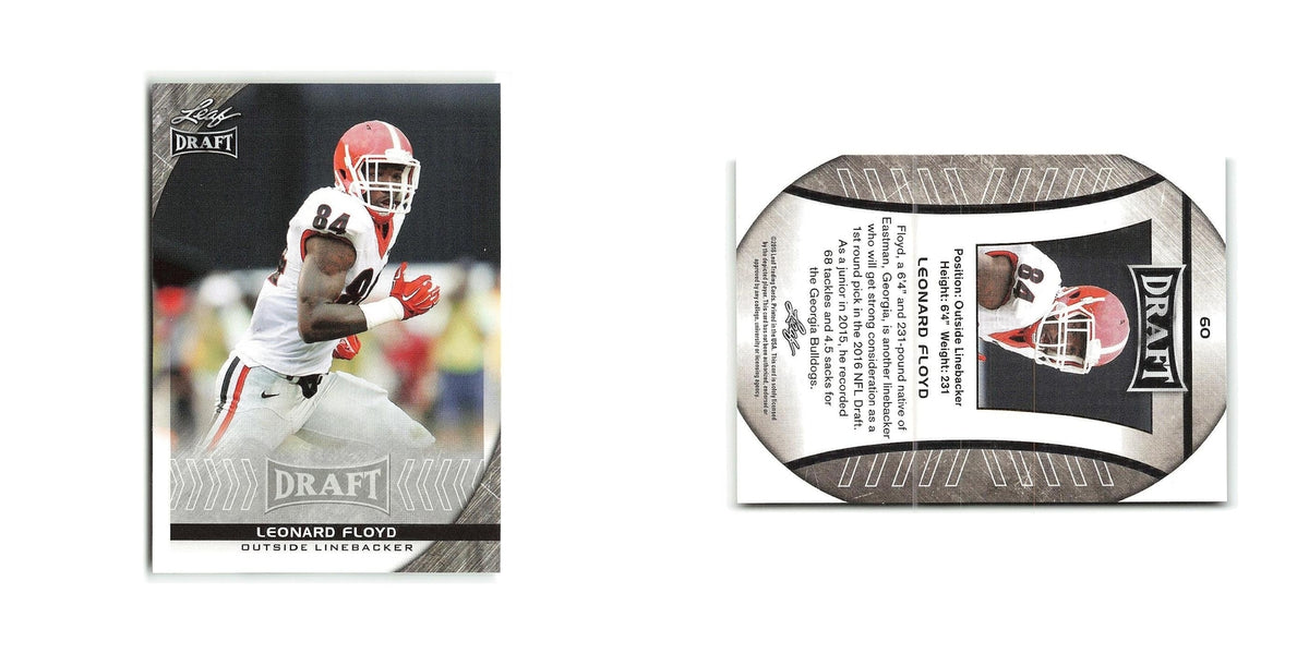 Leonard Floyd 2016 Leaf Draft #60 Georgia Bulldogs Football Card NM