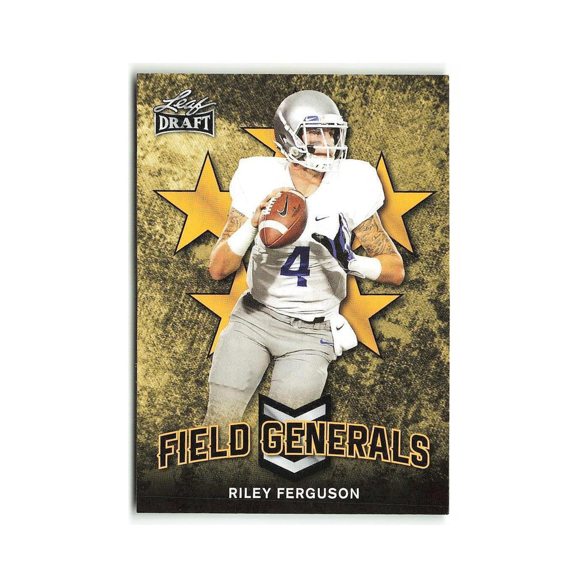 Riley Ferguson 2018 Leaf Draft Field Generals Gold #FG-08 Memphis Tigers NM