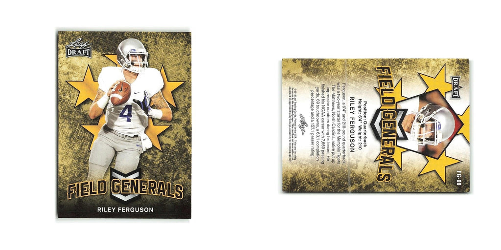 Riley Ferguson 2018 Leaf Draft Field Generals Gold #FG-08 Memphis Tigers NM