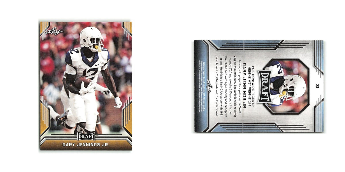 Gary Jennings Jr. 2019 Leaf Draft Gold #31 West Virginia Mountaineers NM