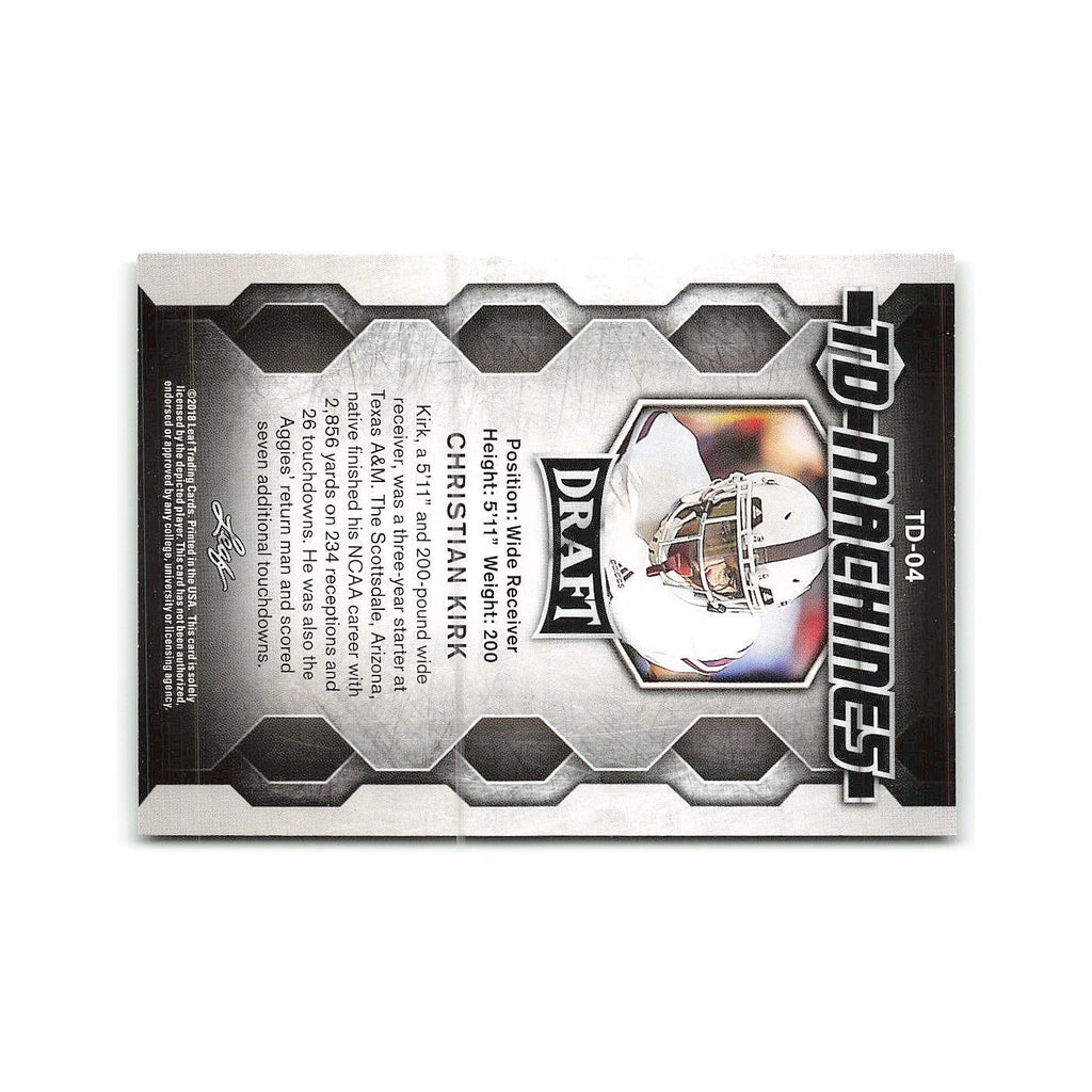 Christian Kirk 2018 Leaf Draft TD Machines #TD-04 Texas A&M Aggies NM