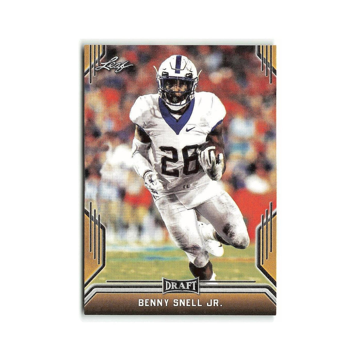 Benny Snell Jr. 2019 Leaf Draft Gold #5 Kentucky Wildcats Football Card NM