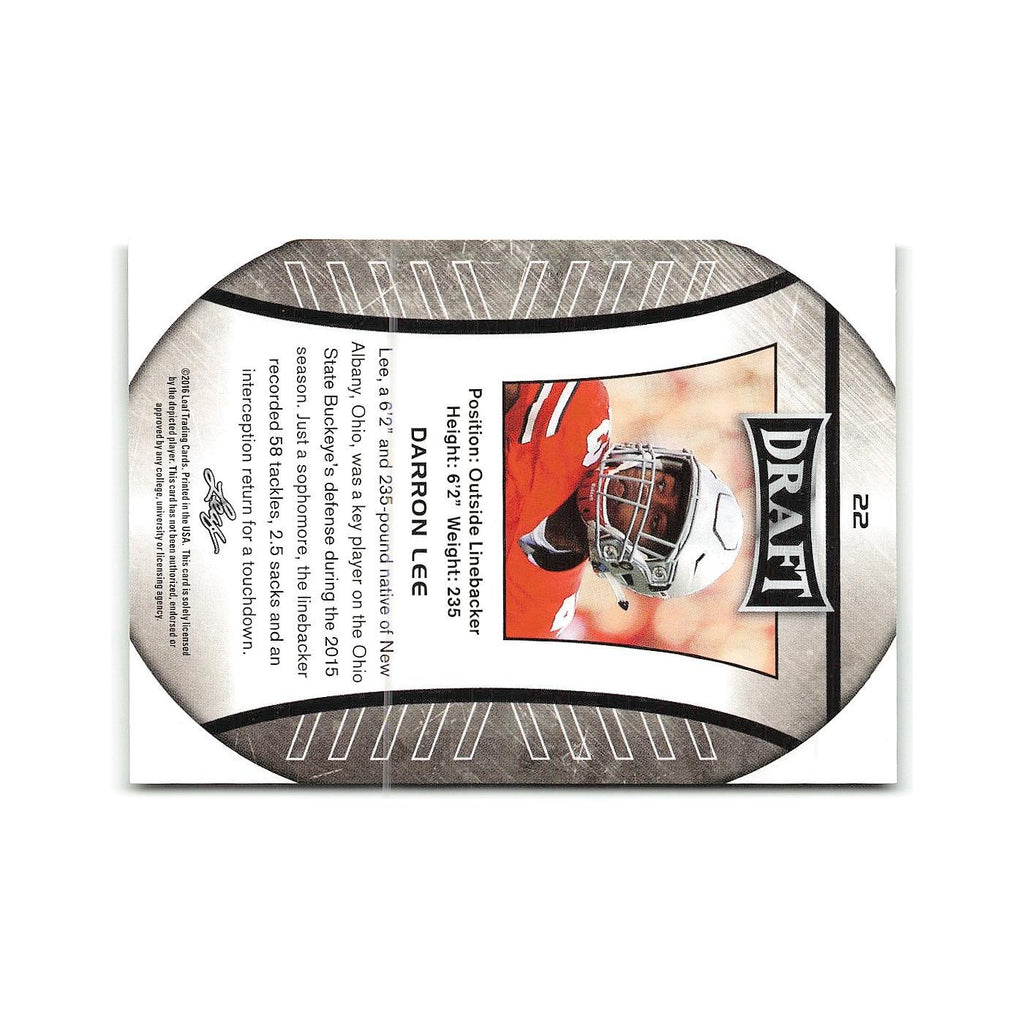 Darron Lee 2016 Leaf Draft #22 Ohio State Buckeyes Football Card NM