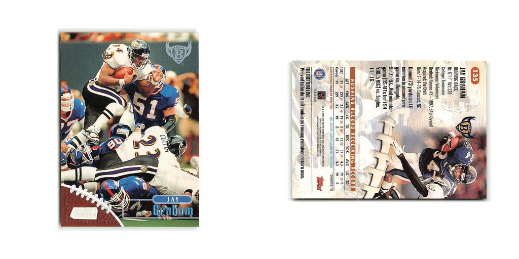 Jay Graham 1998 Stadium Club #135 Baltimore Ravens Football Card NM