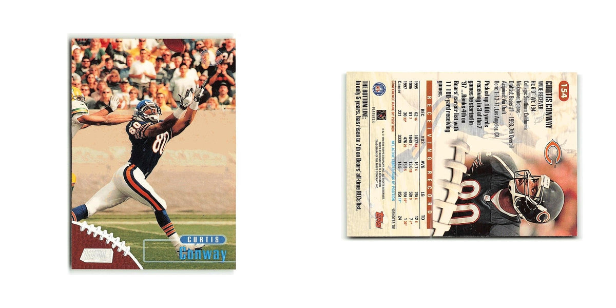 Curtis Conway 1998 Stadium Club #154 Chicago Bears Football Card NM
