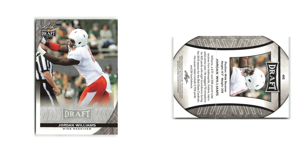 Jordan Williams 2016 Leaf Draft #46 Ball State Cardinals Football Card NM