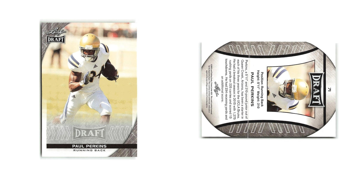 Paul Perkins 2016 Leaf Draft #71 UCLA Bruins Football Card NM