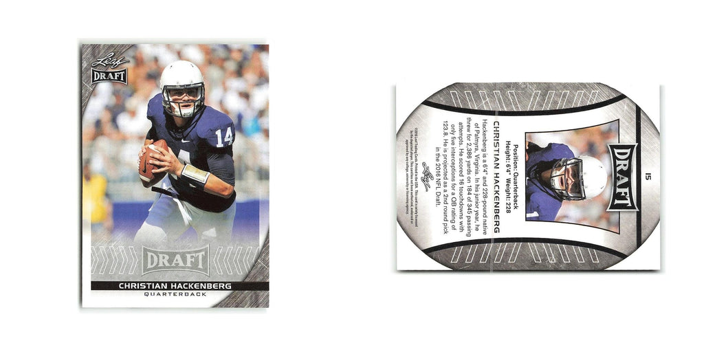 Christian Hackenberg 2016 Leaf Draft #15 Penn State Nittany Lions NM