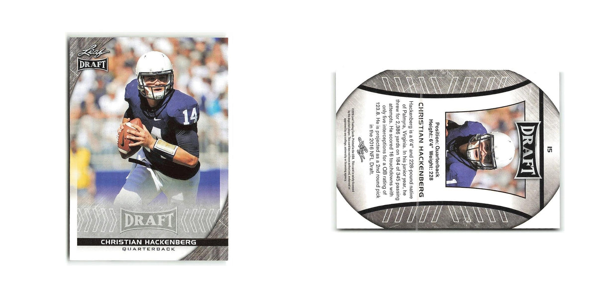 Christian Hackenberg 2016 Leaf Draft #15 Penn State Nittany Lions NM
