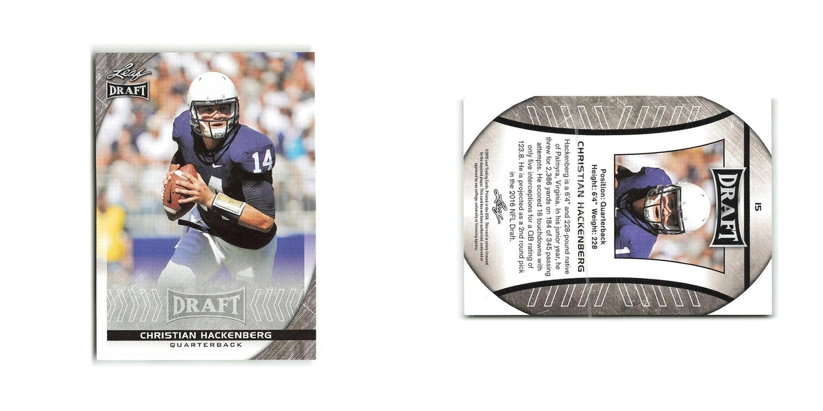 Christian Hackenberg 2016 Leaf Draft #15 Football Card NM