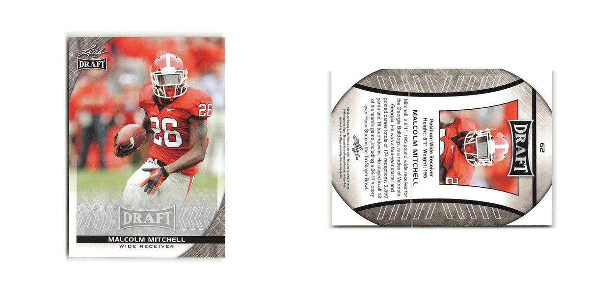 Malcolm Mitchell 2016 Leaf Draft #62 Georgia Bulldogs Football Card NM