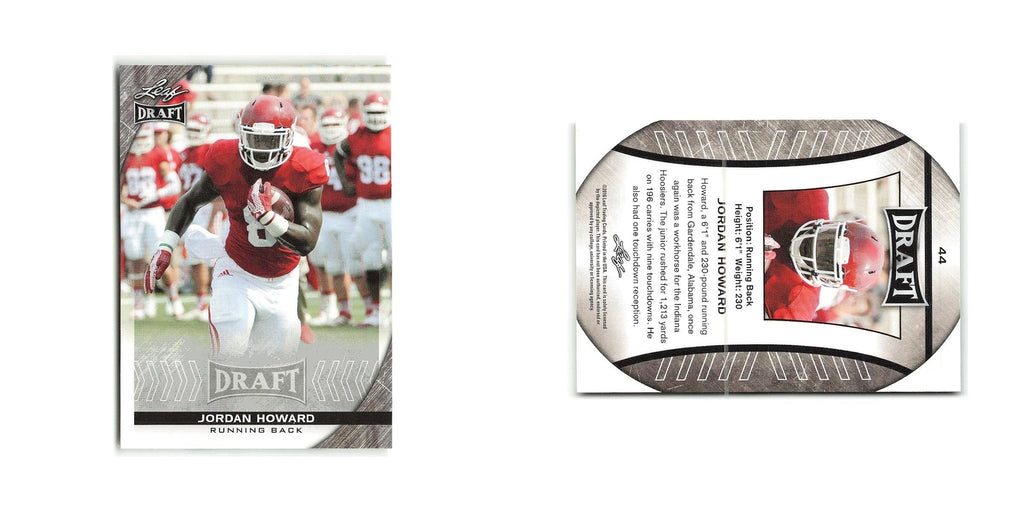 Jordan Howard 2016 Leaf Draft #44 Indiana Hoosiers Football Card NM