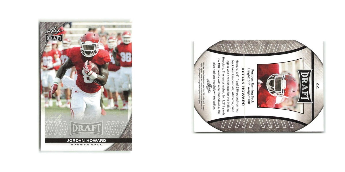 Jordan Howard 2016 Leaf Draft #44 Indiana Hoosiers Football Card NM