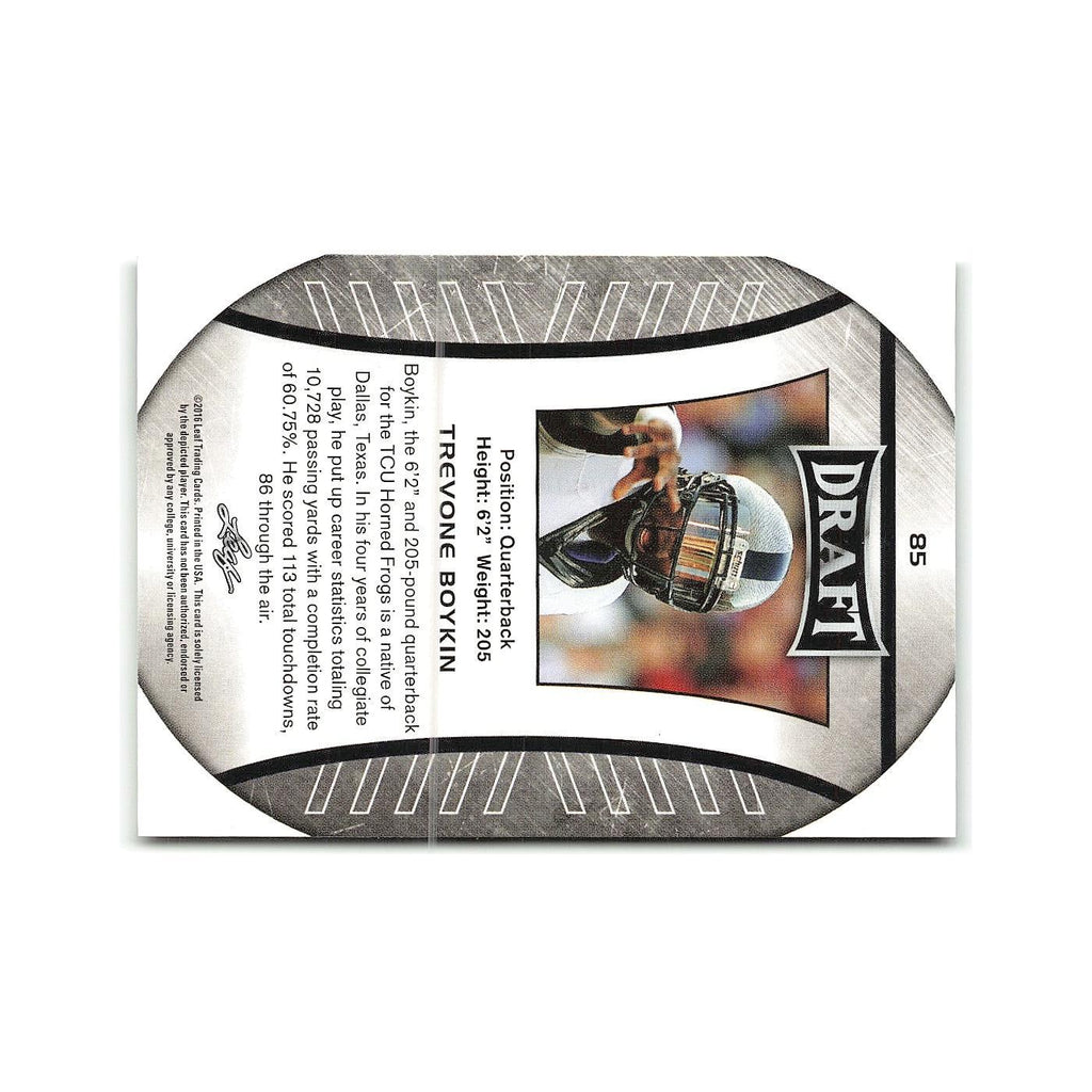 Trevone Boykin 2016 Leaf Draft #85 TCU Horned Frogs Football Card NM