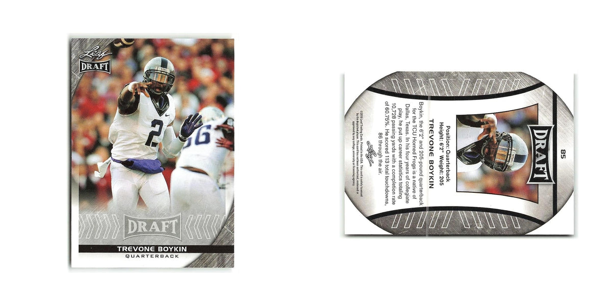 Trevone Boykin 2016 Leaf Draft #85 TCU Horned Frogs Football Card NM